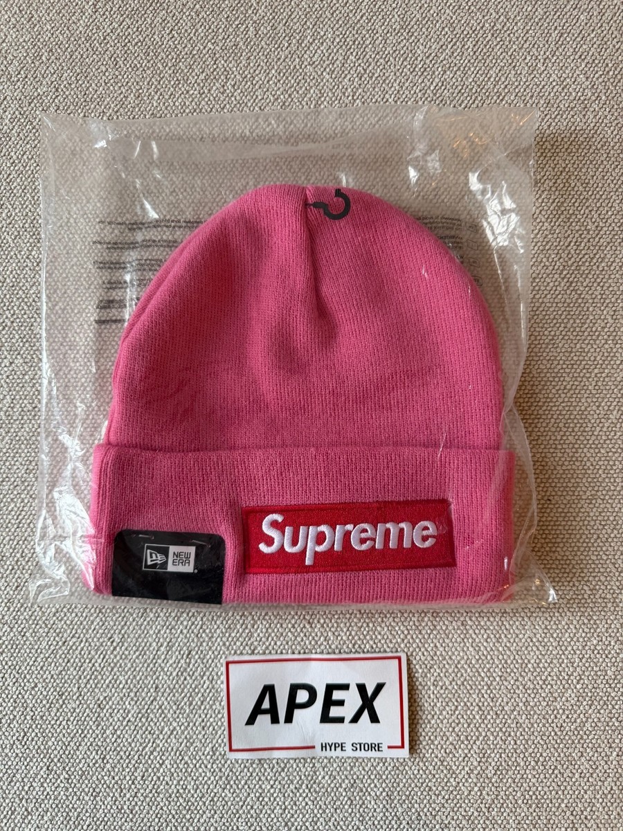 Supreme New Era Box Logo Beanie - Magenta - FW25 | eBay