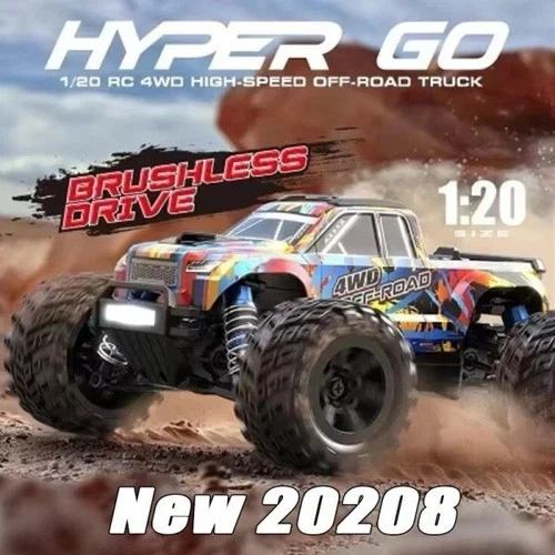 2S LiPo MJX Hyper GO 20208 RC Car Offroad brushless 4WD 1:20 RTR - Bild 2 von 4