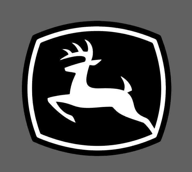 John Deere Decal Black White Car Truck John Deere Farming Equipment Vinyl Decal