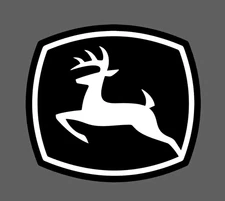John Deere Decal Black White Car Truck John Deere Farming Equipment Vinyl Decal