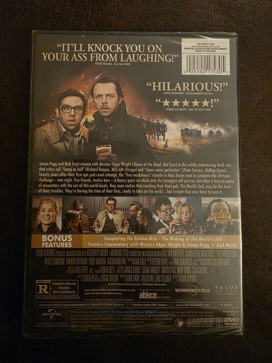 Ruvie 2008.7.14 world end. DVD二枚組 The World's End (DVD, 2013) for sale online | eBay