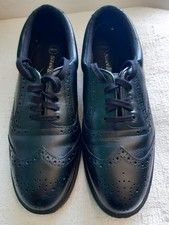 Image of Portwest Steel Toe Safety Shoes Black Brogue Style Work Shoes UK 11 Unworn