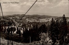 RPPC Vedere din Poiana Brasov Romania vintage postcard p116