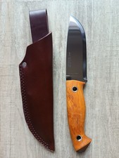 Helle Messer Utvaer 600, Maserbirkegriff, Lederscheide, OVP - Norwegen