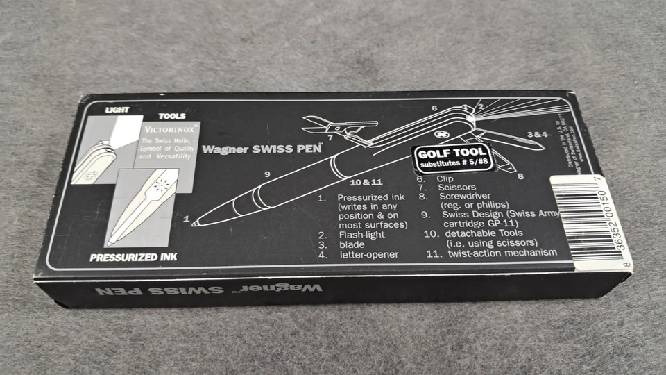 Pluma Wagner Swiss Multiherramienta Rojo Cromo En Caja, Victorinox, Impecable, Funciona Foto 3 de 4
