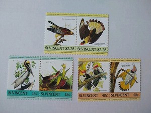 St. Vincent - Wild Birds Stamps MNH , Set Of Pair 3