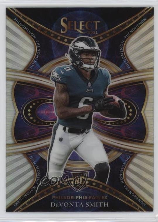 2021 Panini Select Phenomenon Silver Prizm DeVonta Smith #PHE-19 16n7