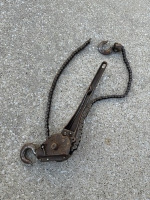 VTG Coffing Ratchet Lever Hoist, 1 Chain 3/4 Ton, 2 Chains 1-1/2 Ton, Come Along