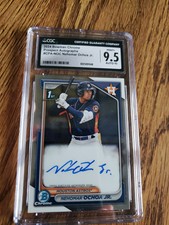 2024 Bowman Chrome Prospect Autographs #CPA-NOC Nehomar Ochoa Jr CGC 9.5 Auto 10