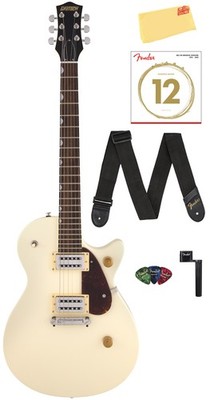 Gretsch G2210 Streamliner Junior Jet Club - Vintage White w/ Guitar Strap