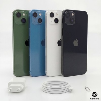 Apple iPhone 13 - 128 256 512GB - Mitternacht Weiß Blau Rot Rose - 100% Batterie