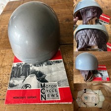 Original Everoak Racing Pudding Helmet, fantastic condition, 6 7/8 56, with prog