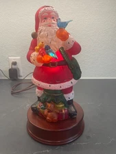 Merck Vintage Old World Christmas 1999 Santa With Feathered Friends