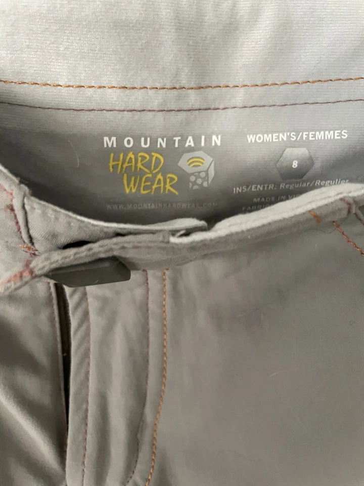 Pantalones/pantalones cortos de senderismo Mountain Hard Wear para mujer talla 8 100 % nailon ¡Súper BONITOS! Foto 3 de 4