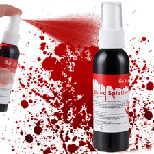 Blood Splatter Fake Blood Washable 2.1 Oz ,Halloween Fake Blood Spray 1Pc