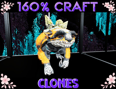 Gacha 160% CRAFT CLONES Ark  Survival Ascended ASA PVE