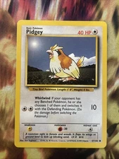 Pokemon Base Set WOTC common Pidgey 57/102 -