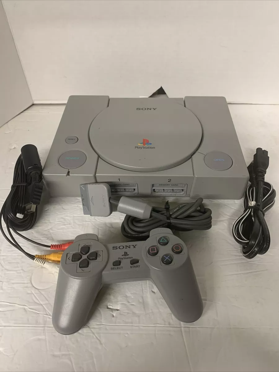 Sony Playstation 1 PS1 Console with Cables & Original Controller