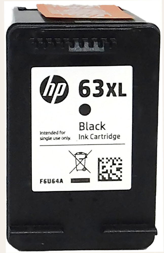 HP 63XL Genuine Black High-Yield Ink Cartridge F6U64AN-image