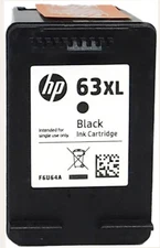 HP 63XL Black Ink Cartridge F6U64AN GENUINE