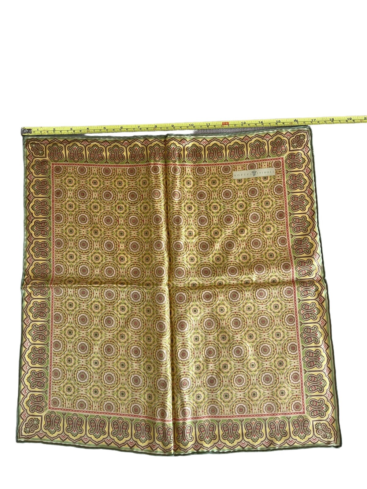 Robert Talbott  Pocket Square Silk Designer Musta… - image 5