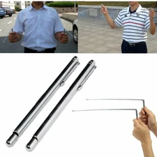 2PCS Dowsing Divining Rods Water Witching Lost Objects Detector Swivel Fengshui