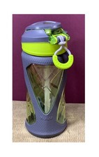 ZULU CHARGE BPA FREE 16 OZ. PLASTIC WATER BOTTLE W/SILICONE SLEEVE