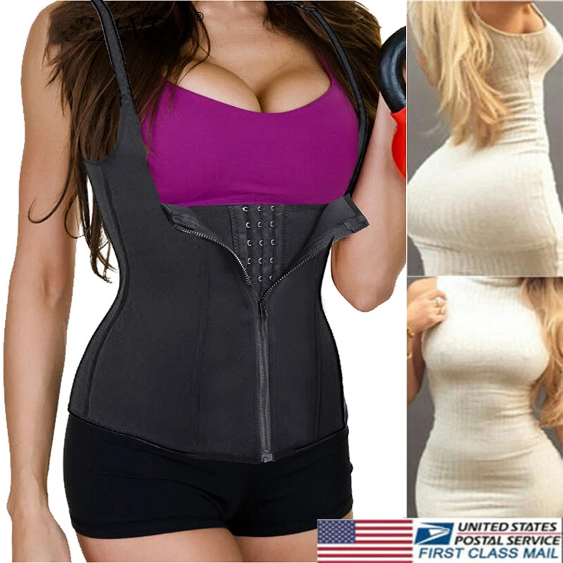 Women Plus Size Slimming Vest Waist Trainer Cincher Underbust Corset  Shapewear