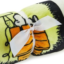 Snoopy Peanuts Halloween Blanket Hallmark Throw 50X60 Franken Snoopy
