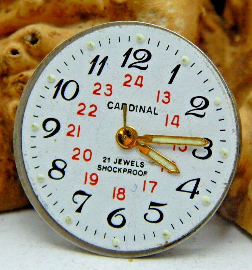 Vintage Cardinal Z2009B 21 jewel ladies wrist watch movement with