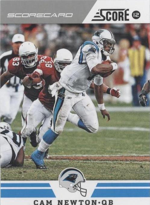 2012 Score - Cam Newton #107 Scorecard for sale online | eBay