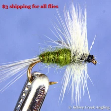 1 Dozen (12) Blue Wing Olive Dry Fly, classic tour flies
