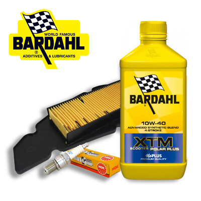Kit Tagliando Completo Per Malaguti Centro 50 4T (2008-2011) – Olio Motul, Filtro Aria HiFlo, Candela NGK