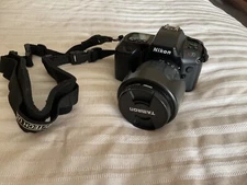 Vintage NIKON  N70  35 mm camera with Sigma Zoom, instructions , case -WORKS