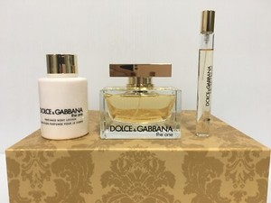 DOLCE \u0026 GABBANA THE ONE WOMEN PERFUME GIFT SET SPRAY 2.5 OZ + B/L + MINI  NIB | eBay