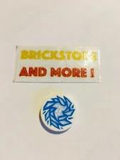 Lego - 1x Tile Round Decorated 2x2 BlueBright Light Blue Fractured 14769pb020