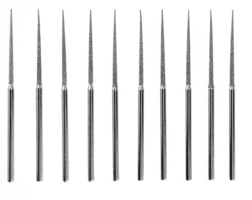 Juego de brocas escarpador de cuentas de diamante cónicas de 2-3/4" joyería artesanal lapidario giratorio - Imagen 2 de 5