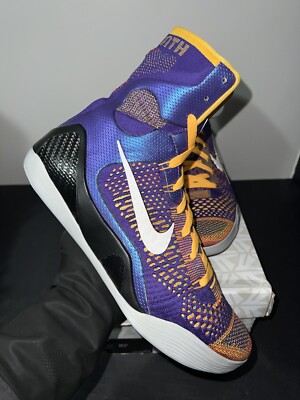   Nike Kobe IX 9 Elite High Showtime SIZE 9.5 | What The MVP Lakers Mamba Luka