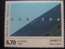 Timbre - FRANCE - Tableau de DIBBETS - Horizon - 1996 - Neuf ** - YT2987
