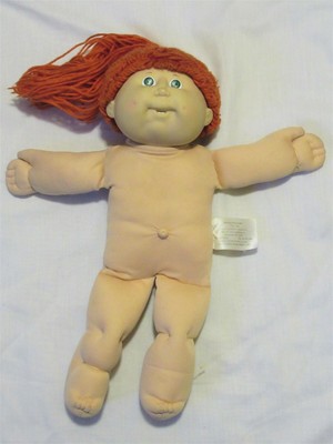 Cpk 1986 Cabbage Patch Kid Girl Red Curly Hair Long Ponytail Red