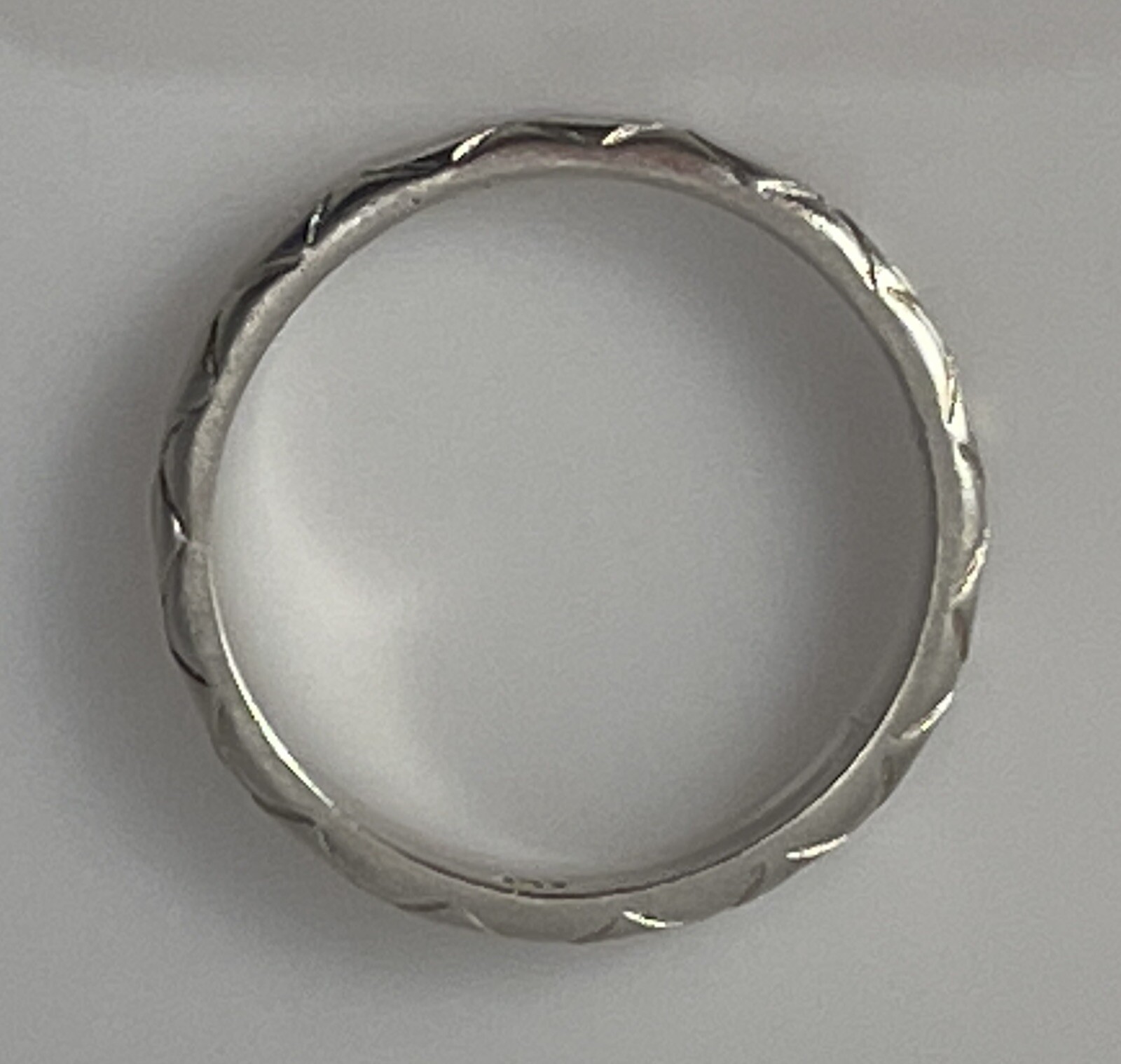 NV 925 Sterling Silver Stackable Diamond Cut Band… - image 8