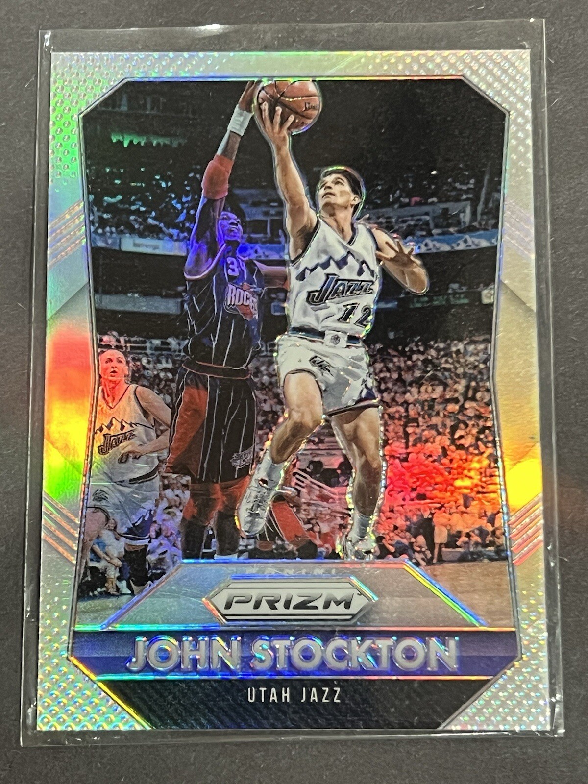 2015-16 Panini Prizm Prizms Silver #277 John Stockton - NM-MT