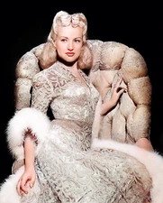 Classic Hollywood Golden Era Actress BETTY GRABLE Colorized Poster Photo 13x19