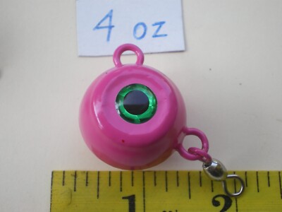 12 Jig Pesca Ear Ball – 4, 6, 8 Oz, Girella #1, Non Verniciati – Made In USA, Piombo - 5