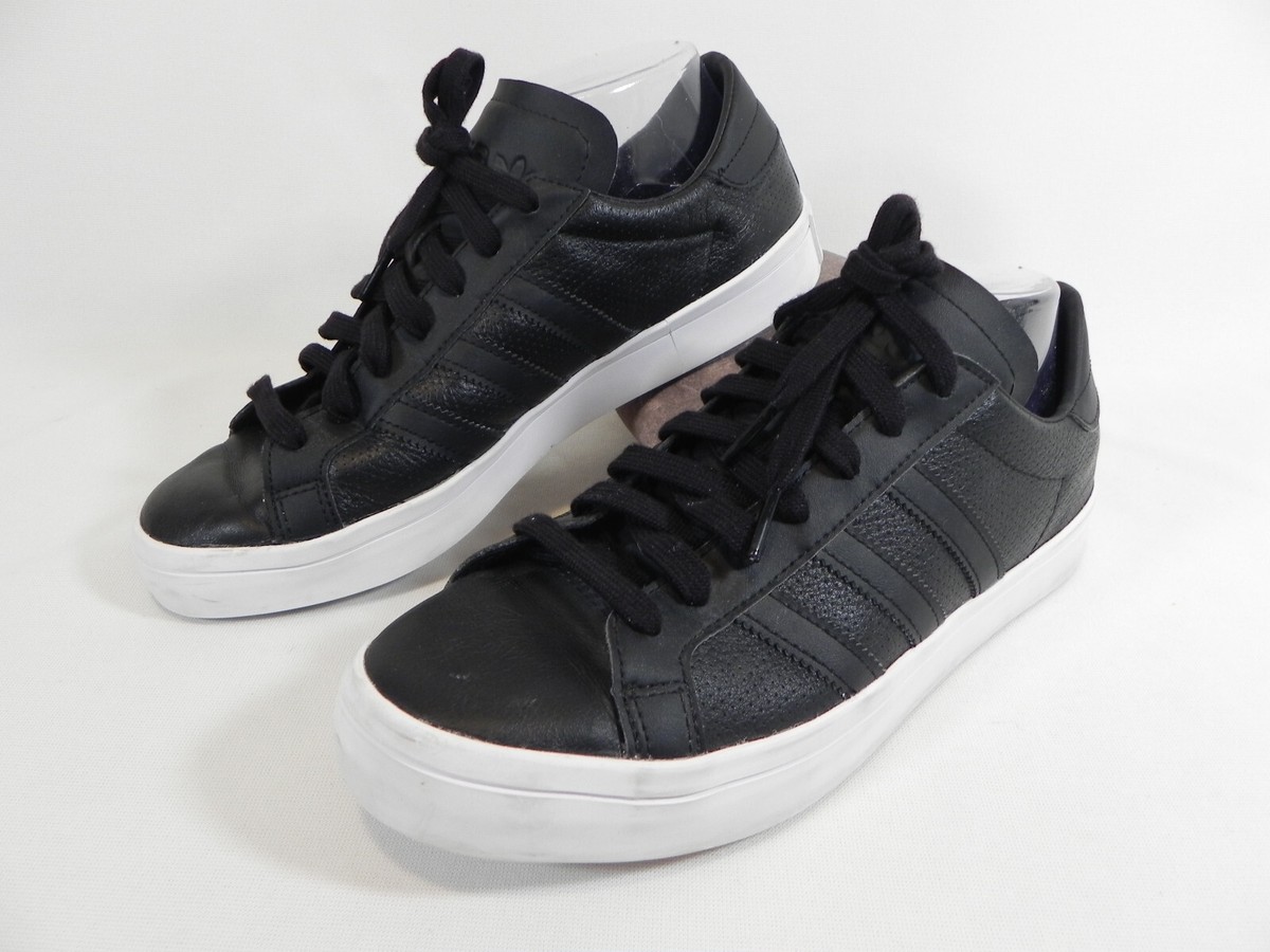 Mens black leather sneakers size 7.5 Men main image 4