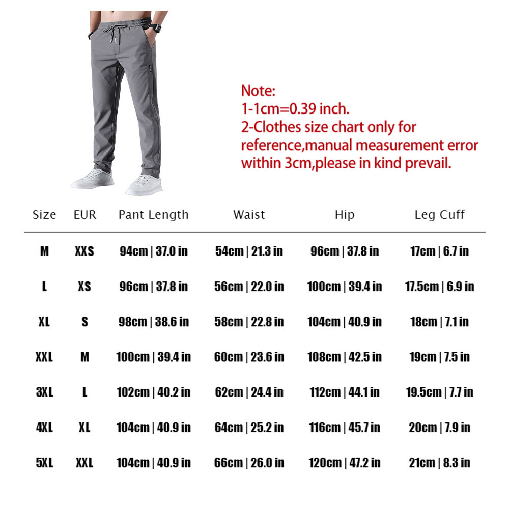 Mens Fast Dry Stretch Pants Casual High Elastic Waist Mens Fast Dry Stretch Pants Casual High Elastic Waist
