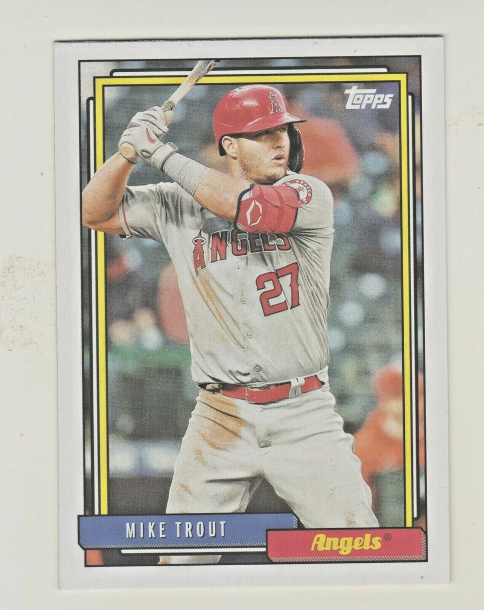 2021 Topps Update 1992 Redux #T92-3 MIKE TROUT Los Angeles Angels