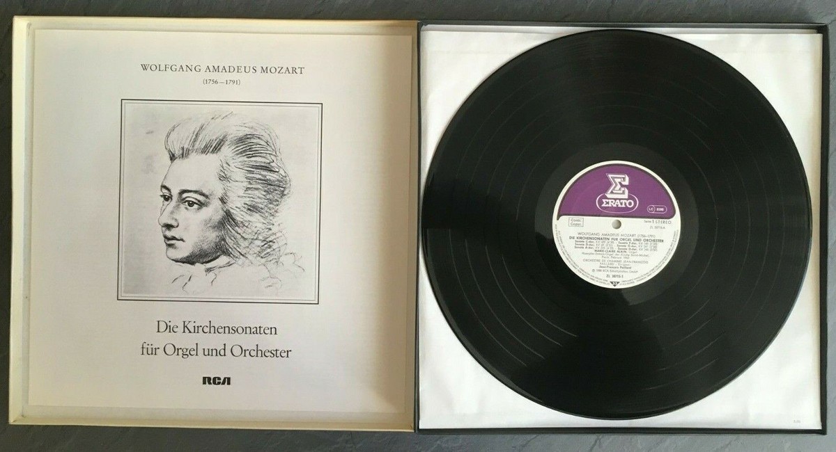 B419 Mozart Church Sonatas for Organ Alain Paillard 2LP