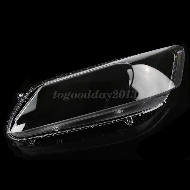 L R Car Front Side Headlight Lens Replace Cover for Honda Accord 9th