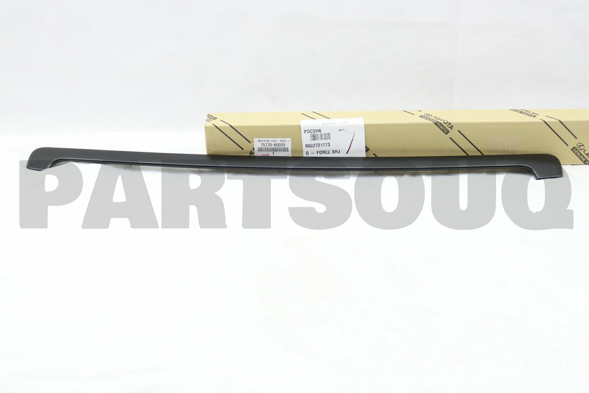 7577060020 Genuine Toyota MOULDING ASSY, HOOD, FRONT 75770-60020
